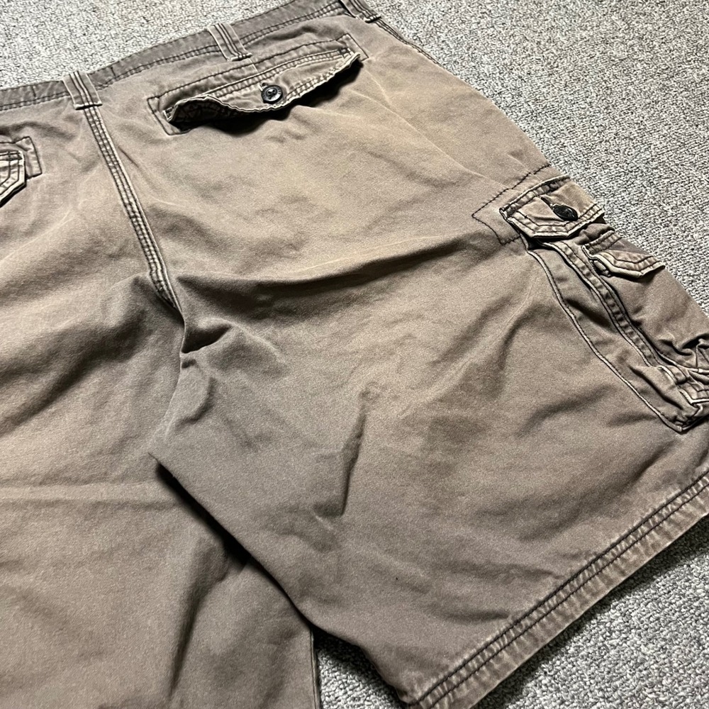 Lee Cargo Shorts 38 Faded Cotton Twill Multi Pocket Relaxed Fit Casual Mens - Picture 11 of 11